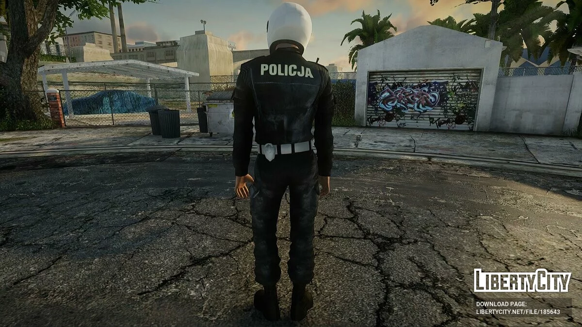 Сотрудник полиции в шлеме / GTA San Andreas