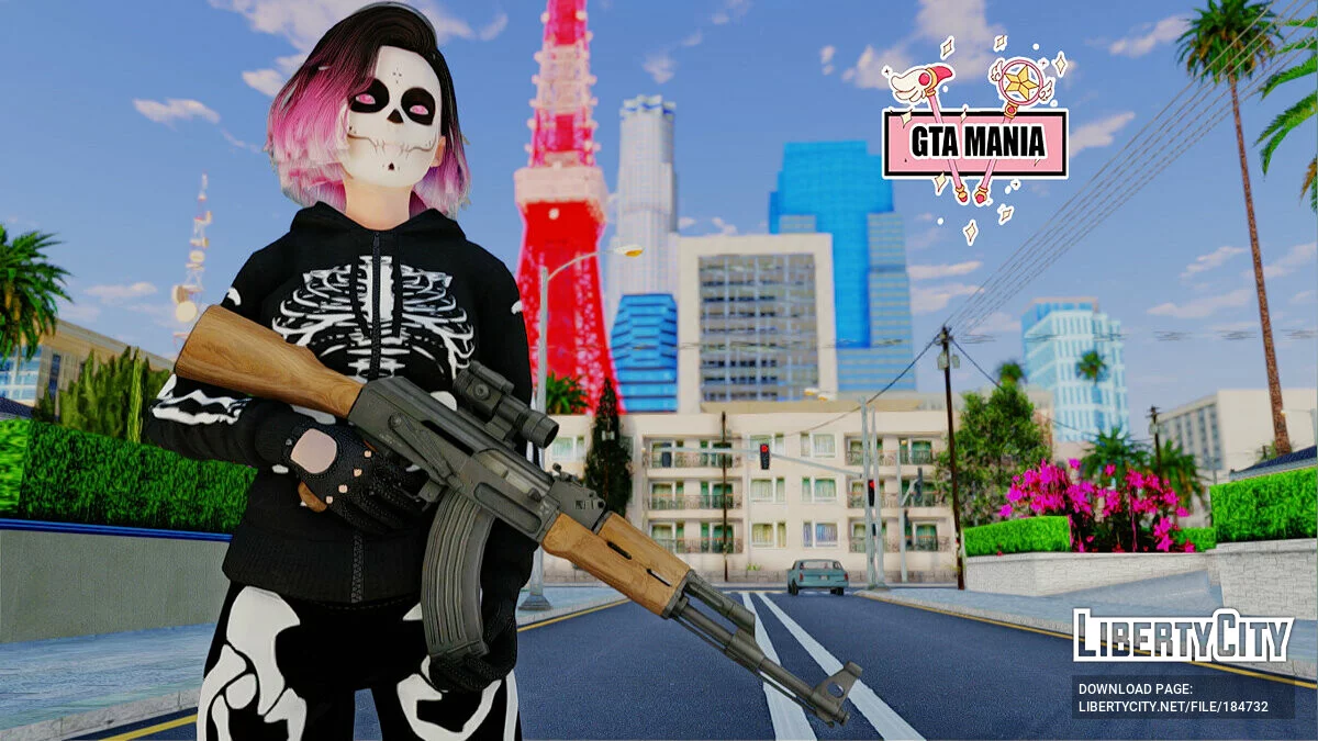 Sugar Skull Mexican - Dia De Los Muertos / GTA San Andreas