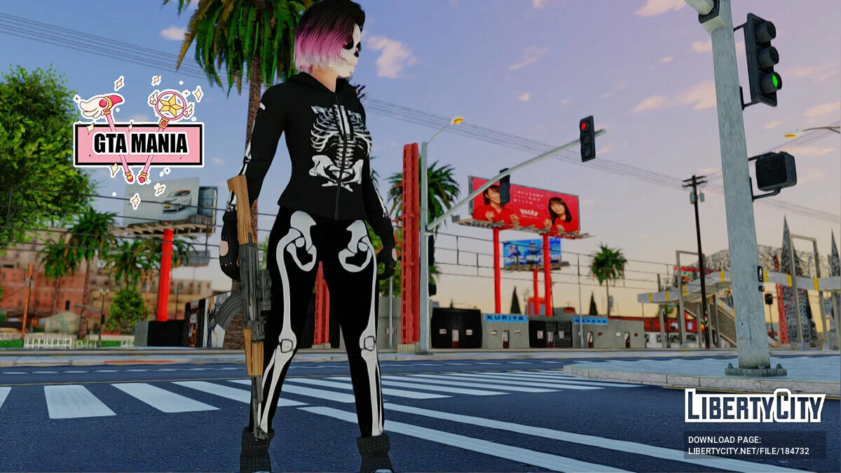 Sugar Skull Mexican - Dia De Los Muertos / GTA San Andreas