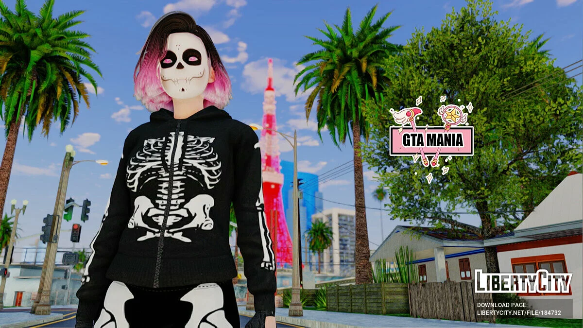 Sugar Skull Mexican - Dia De Los Muertos / GTA San Andreas