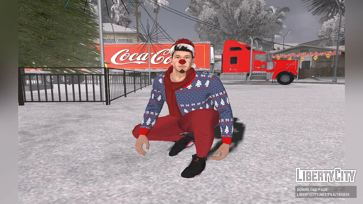 Wmybmx в Новогоднем наряде / GTA San Andreas