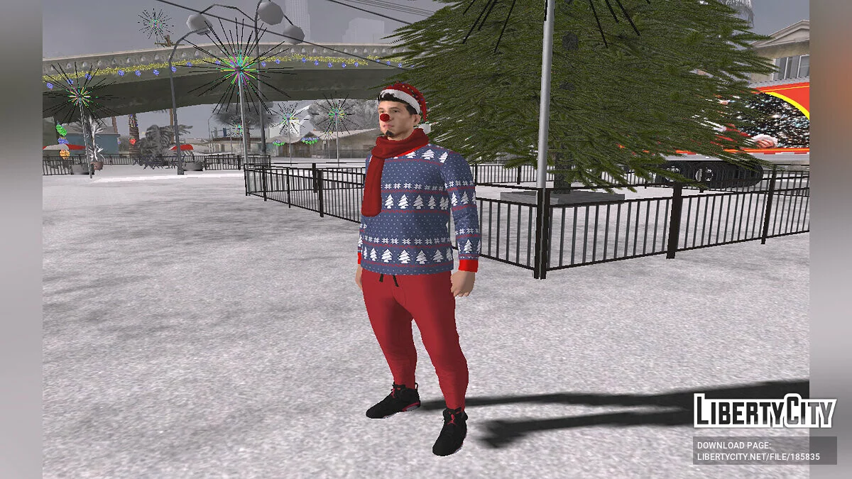 Wmybmx в Новогоднем наряде / GTA San Andreas