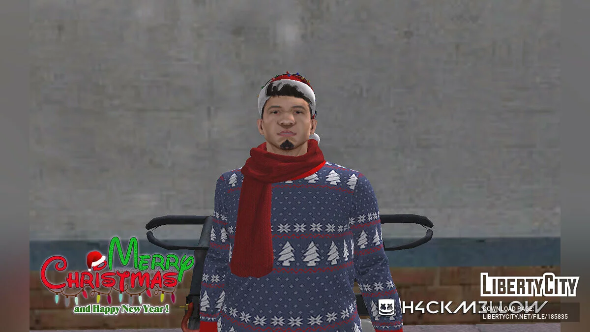 Wmybmx в Новогоднем наряде / GTA San Andreas