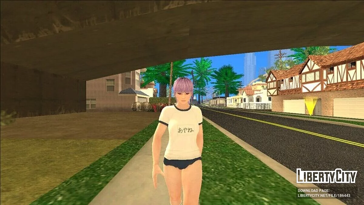 Аяне в спортивном наряде / GTA San Andreas