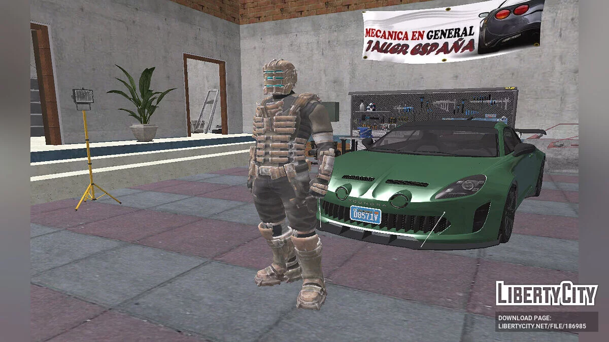 Айзек Кларк (Dead Space) из Fortnite / GTA San Andreas