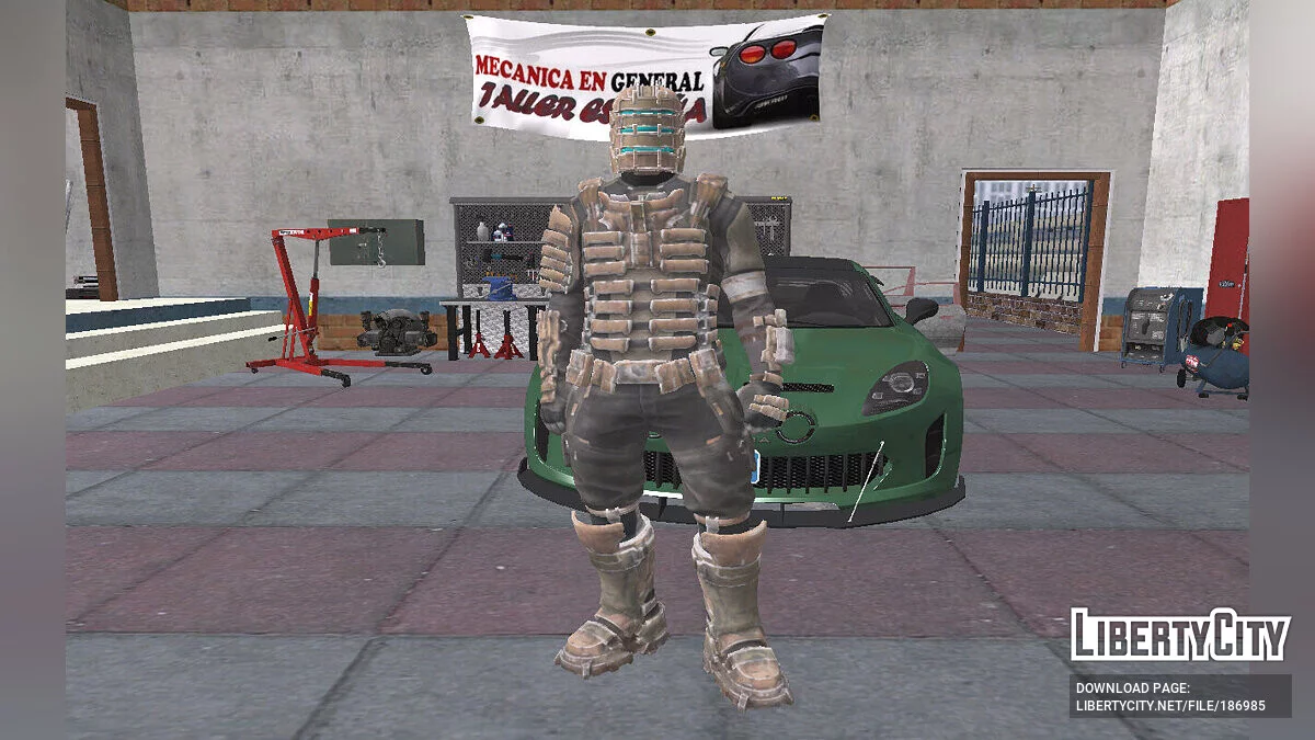 Айзек Кларк (Dead Space) из Fortnite / GTA San Andreas