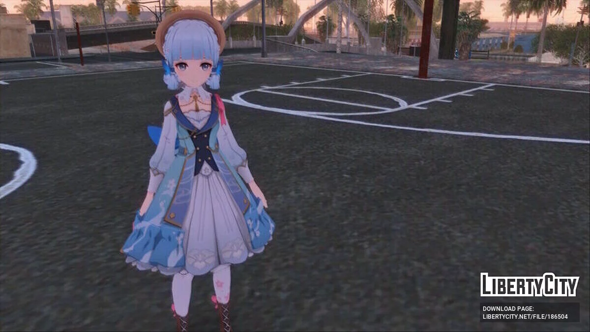 Ayaka: Springbloom Missive из Genshin Impact / GTA San Andreas