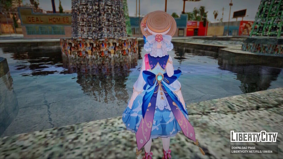 Ayaka: Springbloom Missive из Genshin Impact / GTA San Andreas