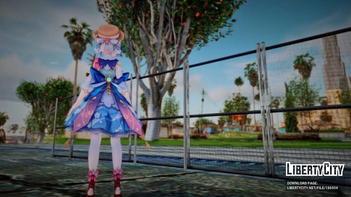 Ayaka: Springbloom Missive из Genshin Impact / GTA San Andreas