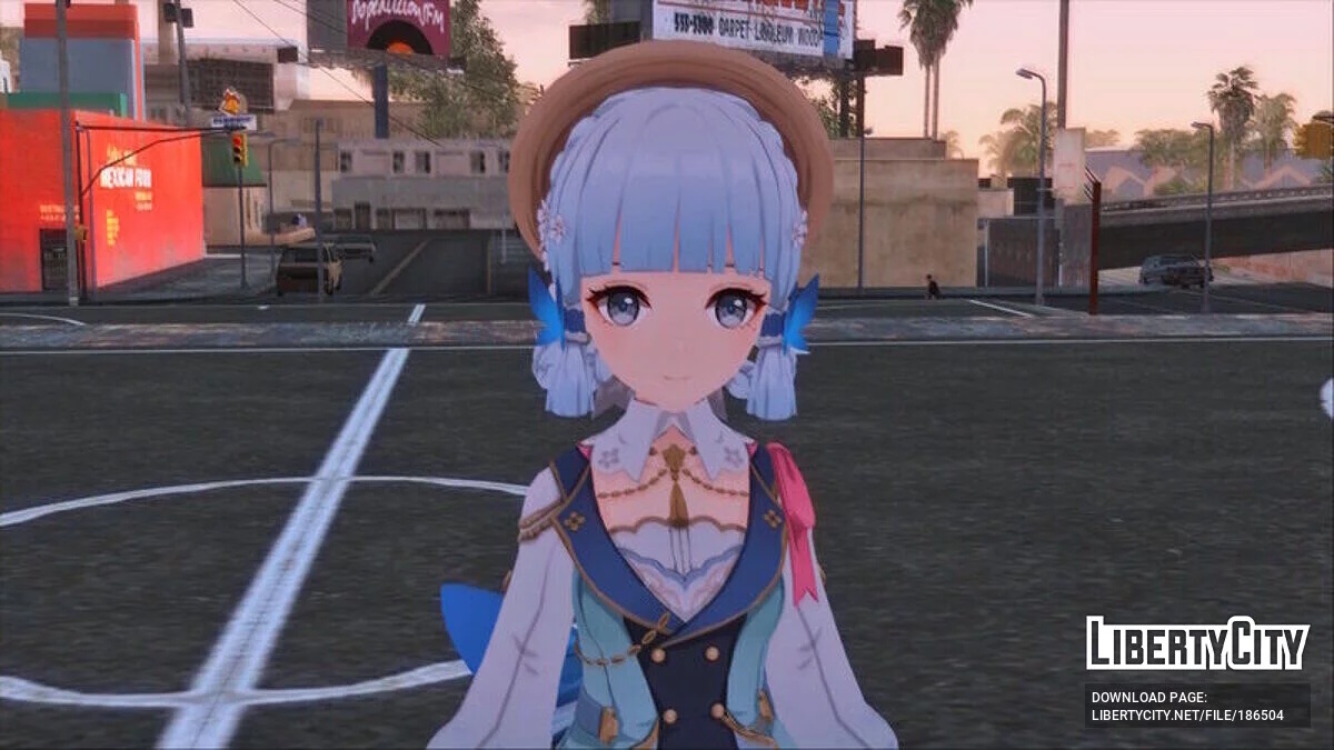 Ayaka: Springbloom Missive из Genshin Impact / GTA San Andreas