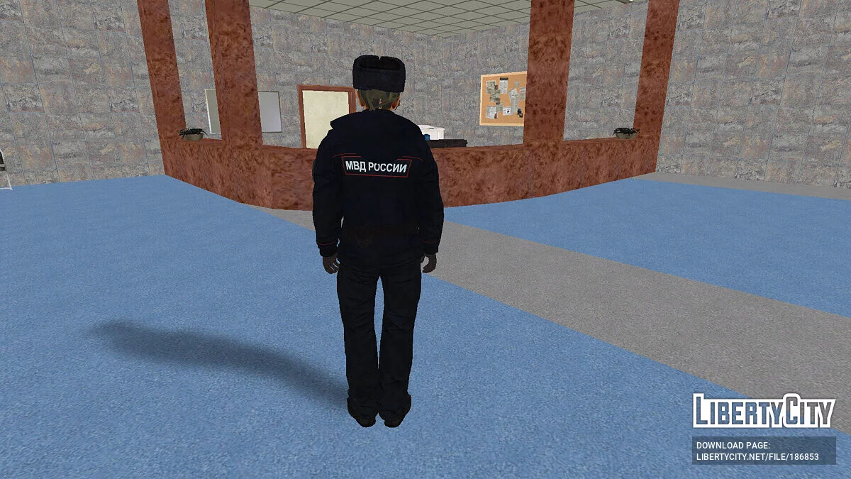 Девушка, лейтенант патрульно-постовой службы МВД РФ / GTA San Andreas