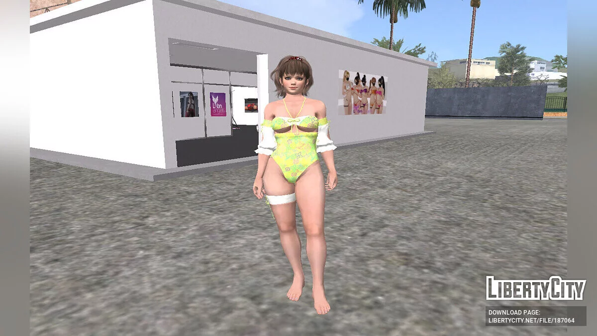 Хитоми из DOAXVV в купальнике / GTA San Andreas