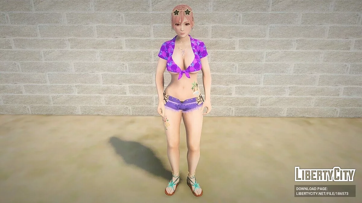 Хонока в сексуальном наряде / GTA San Andreas