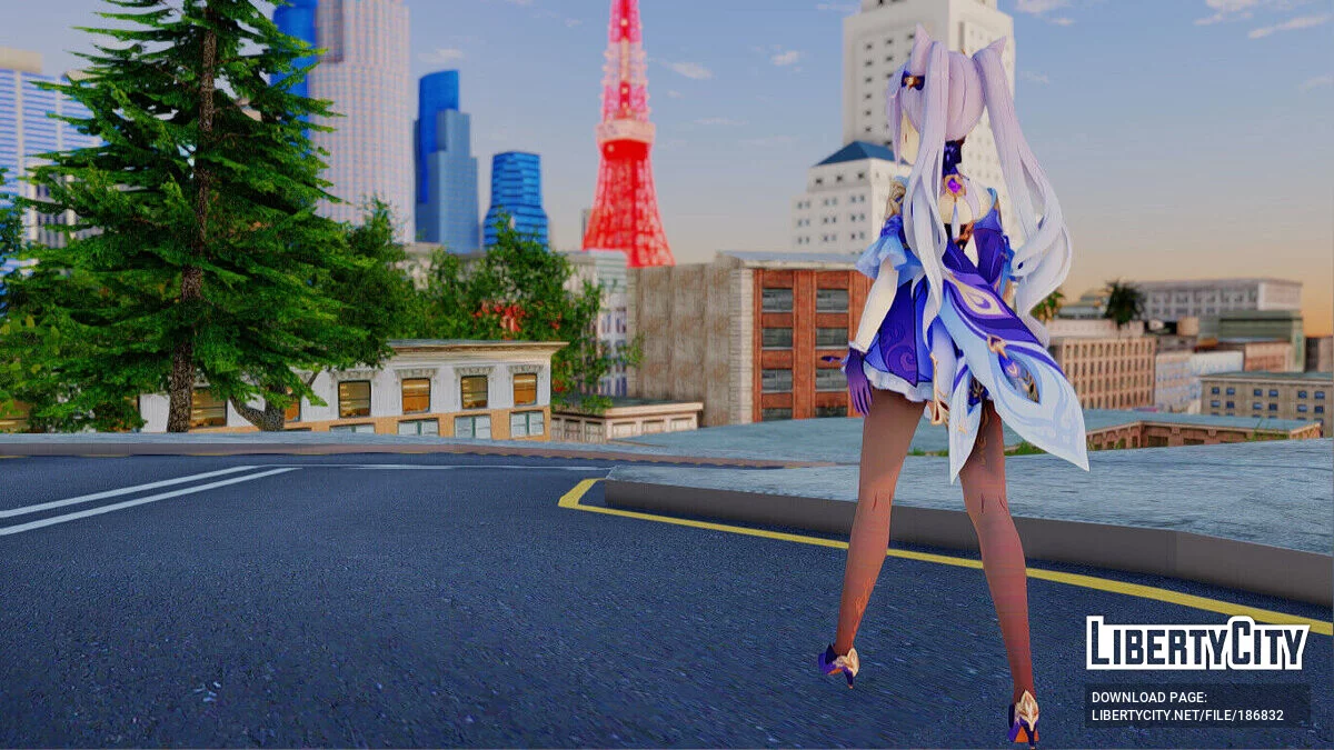 Кэ Цин из Genshin Impact / GTA San Andreas
