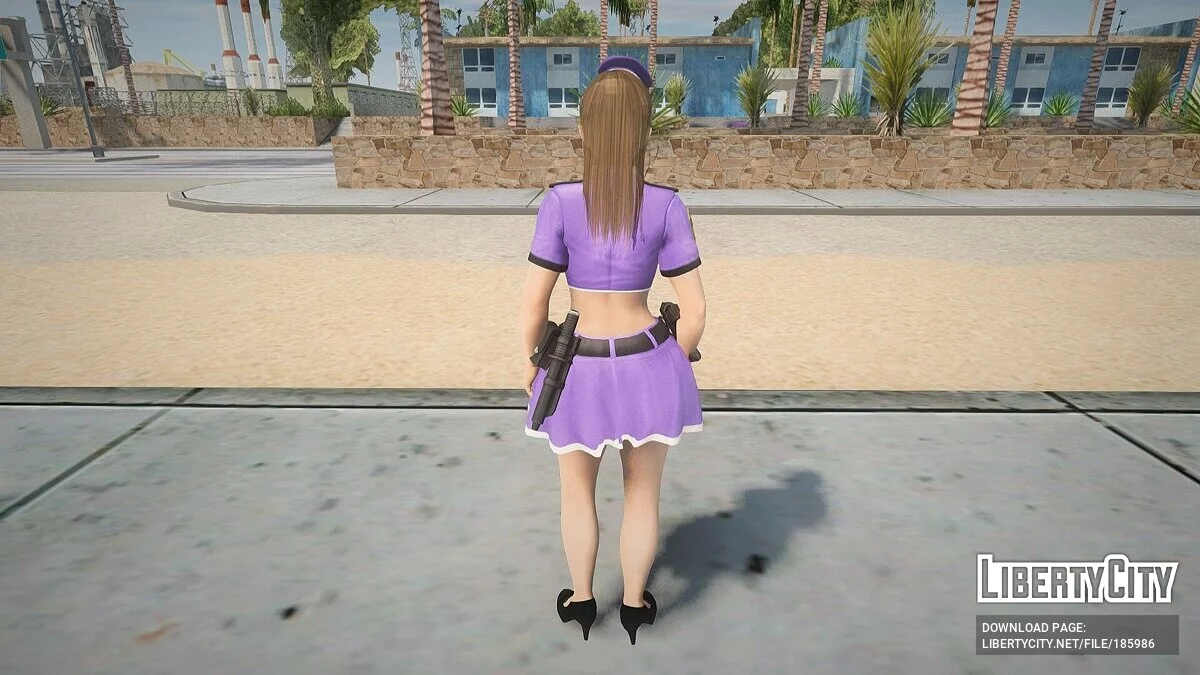 Мисаки в костюме полицейского / GTA San Andreas