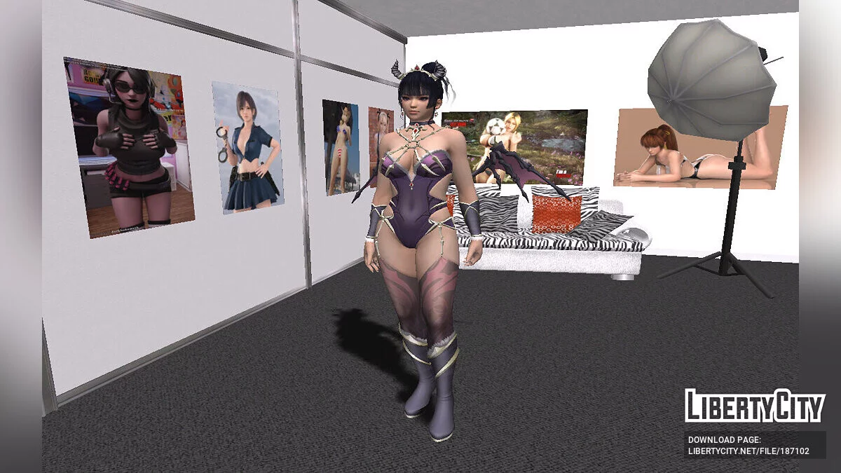Ниотенгу из DOAXVV (Darkness Queen) / GTA San Andreas