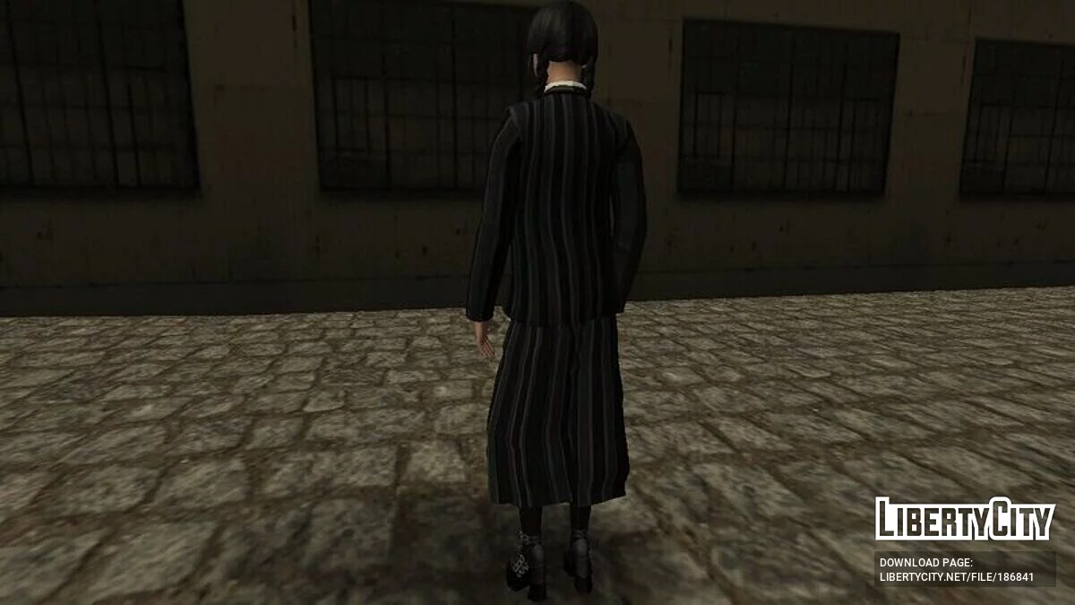 Уэнздей Аддамс в униформе Невермор / GTA San Andreas