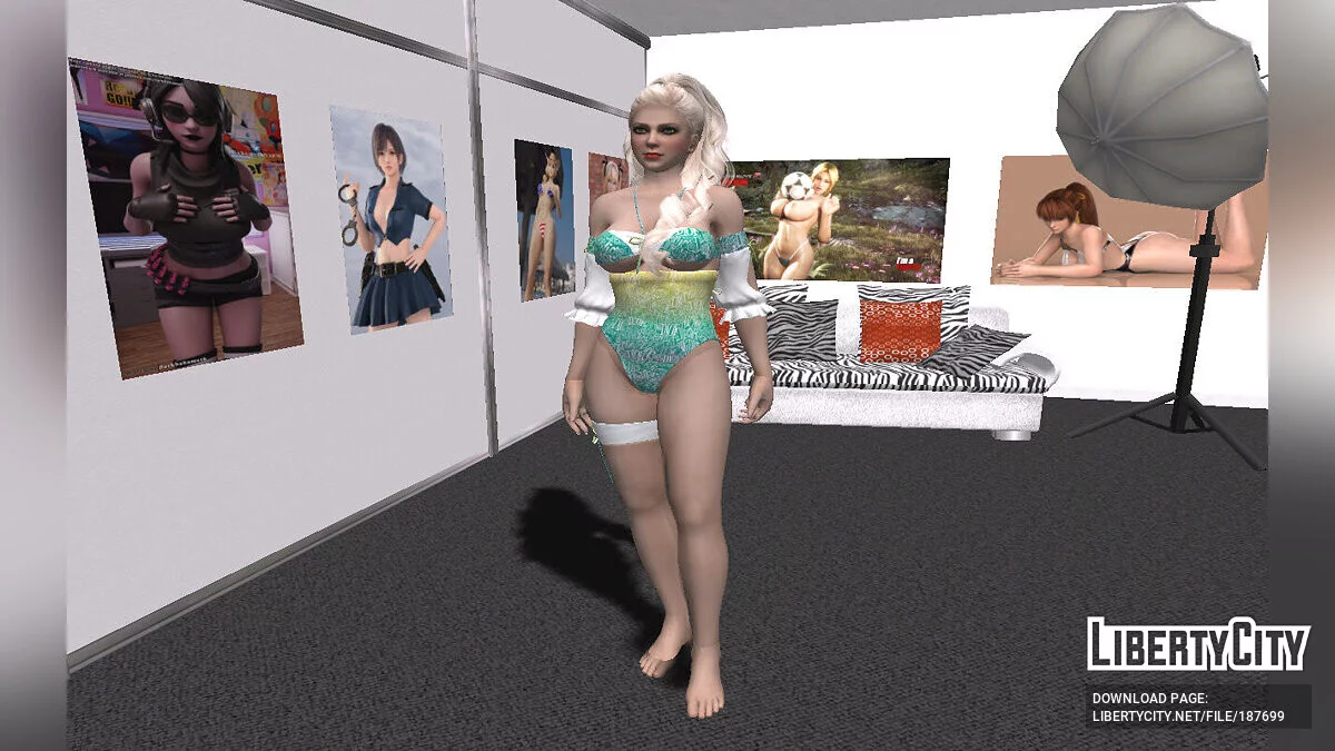 Irene Lew из NG3RE в купальнике Диор / GTA San Andreas