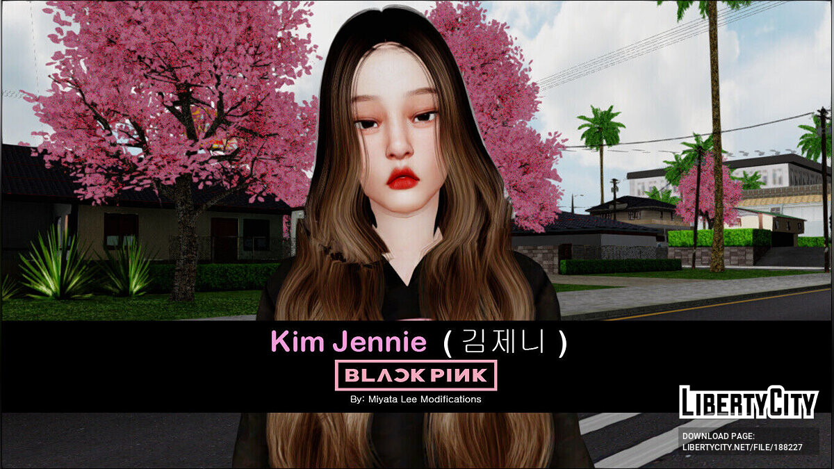 Скачать Ким Дженни из BlackPink для GTA San Andreas