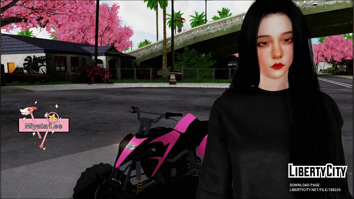 Скачать Ким Джи Су из BlackPink для GTA San Andreas