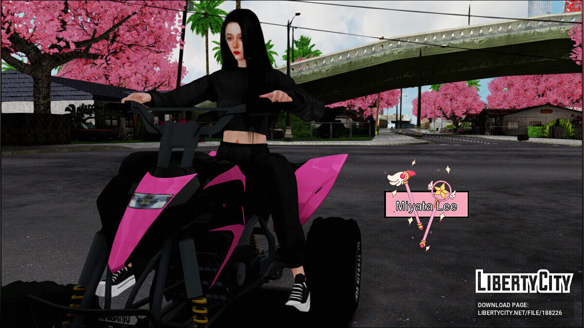 Скачать Ким Джи Су из BlackPink для GTA San Andreas