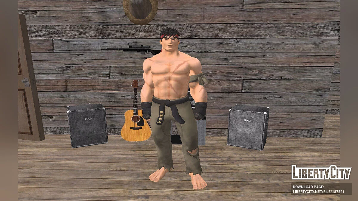 Рю Баттл из Fortnite / GTA San Andreas
