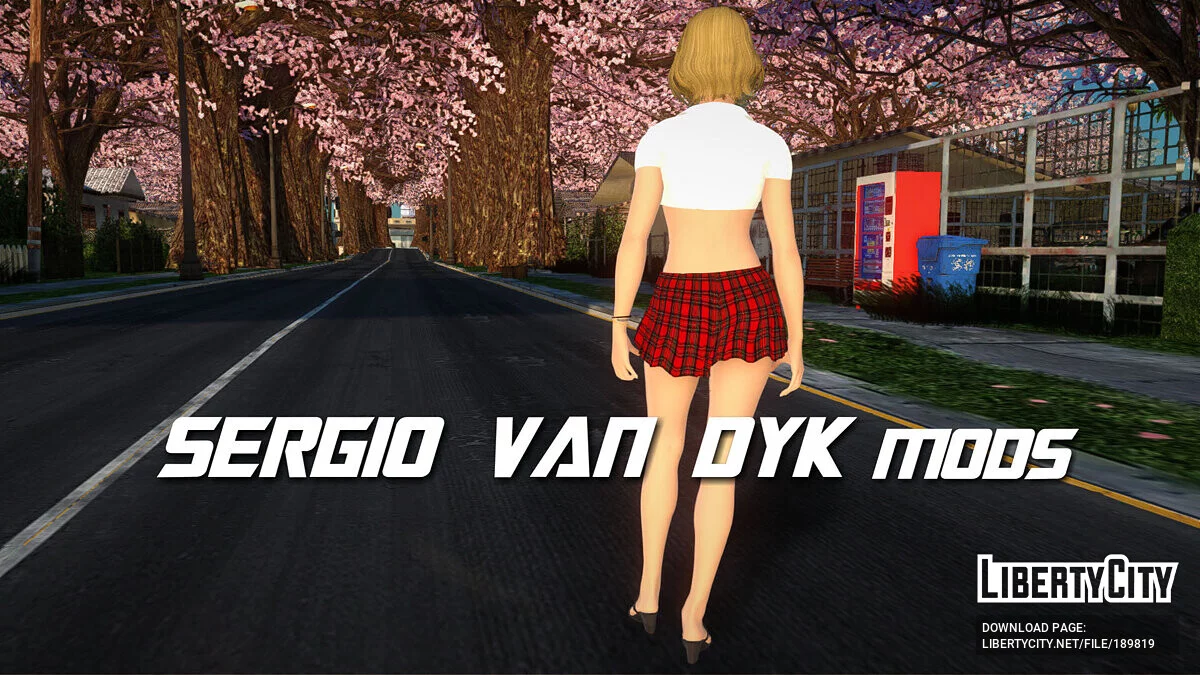 Эшли Грэм в школьной форме из ремейка Resident Evil 4 / GTA San Andreas