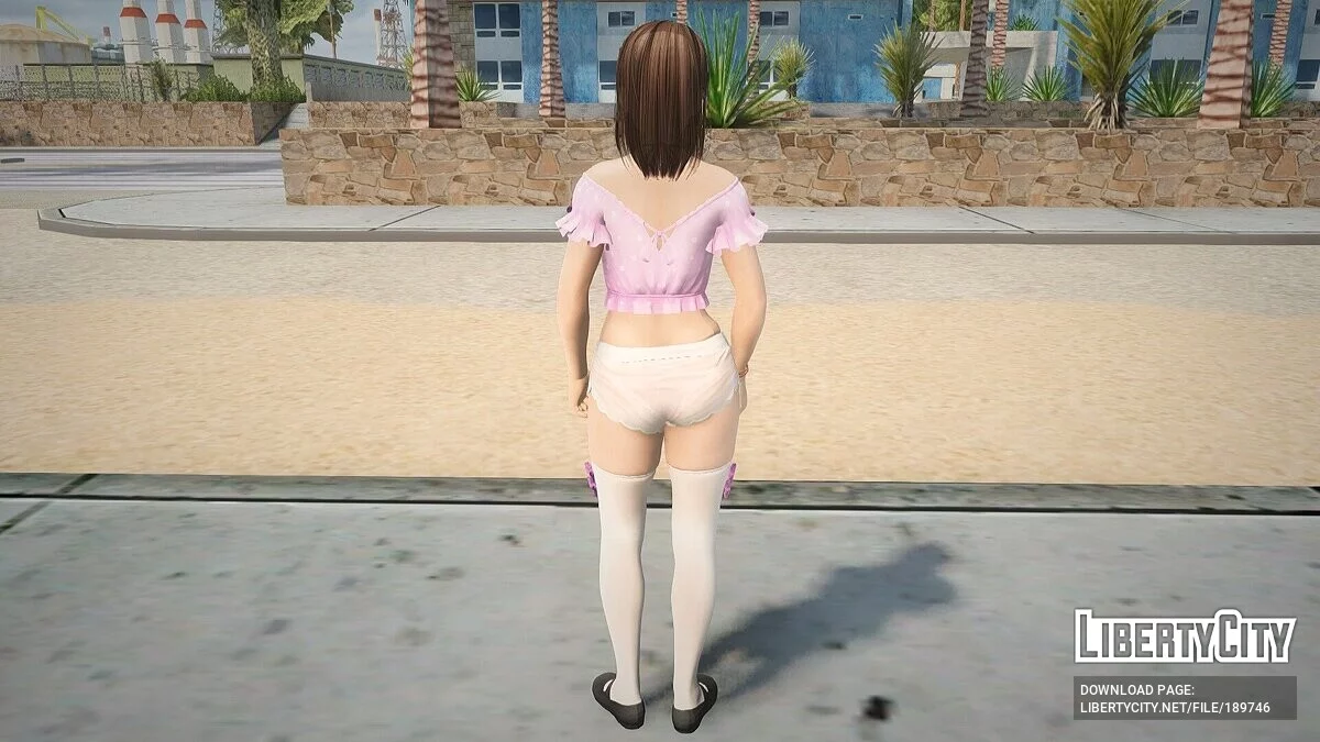 Цукуши в сексуальном наряде / GTA San Andreas