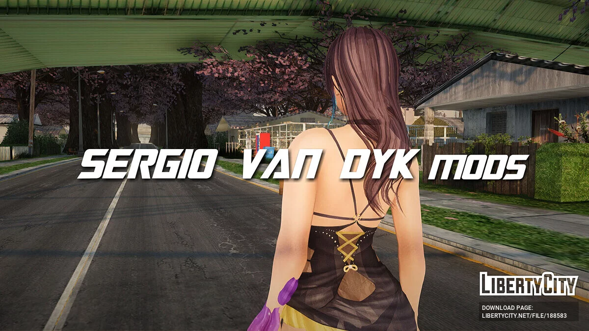 Шэнди в тёмном платье / GTA San Andreas