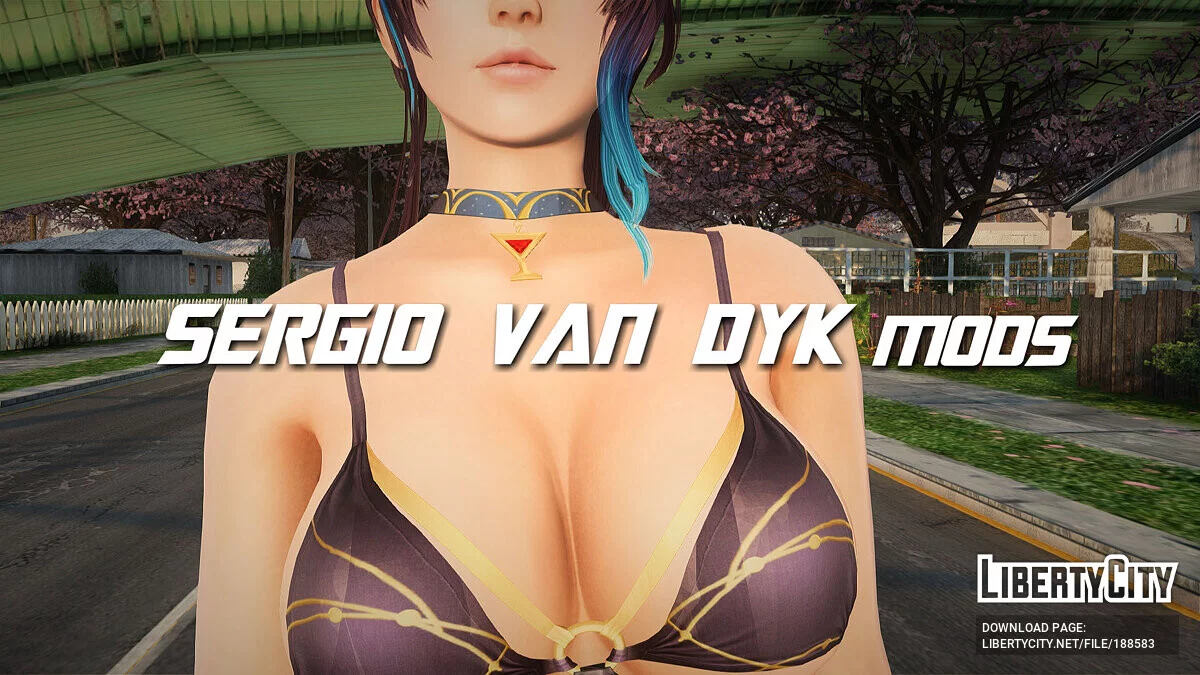 Шэнди в тёмном платье / GTA San Andreas