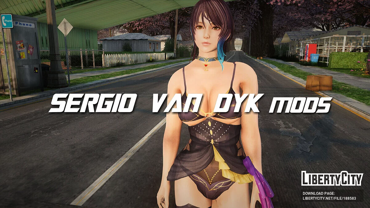 Шэнди в тёмном платье / GTA San Andreas
