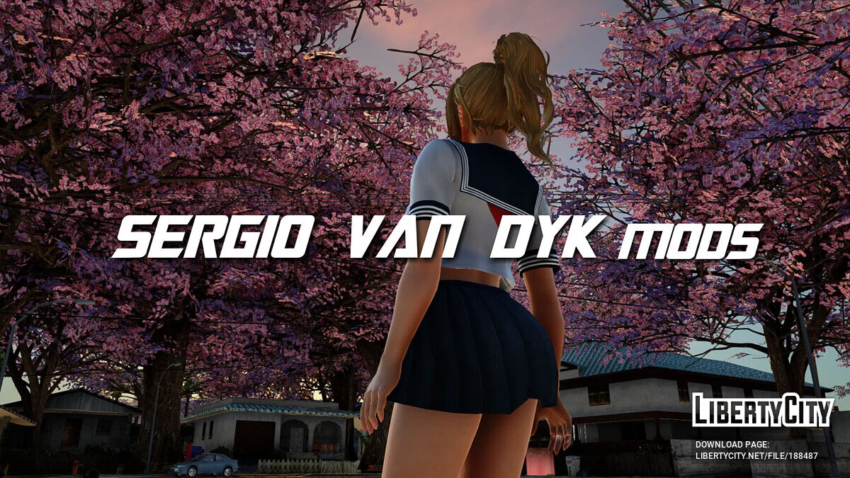 Юкино из Dead Or Alive Xtreme Venus Vacation в школьной униформе / GTA San Andreas