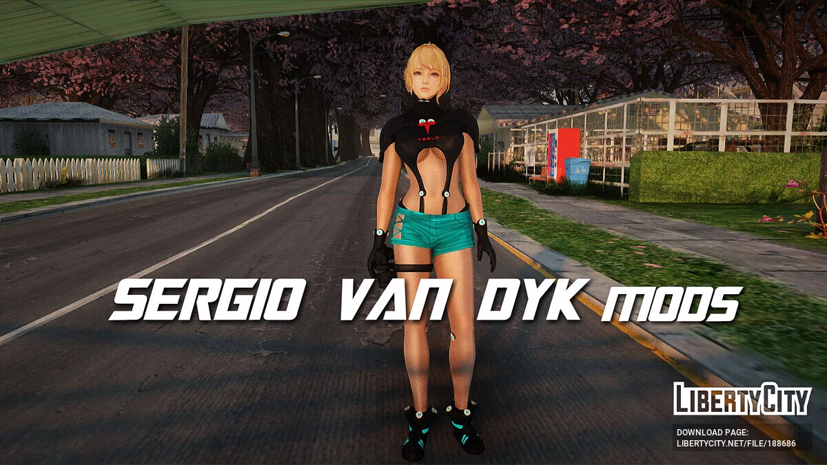 Киборг девушка Tesla / GTA San Andreas