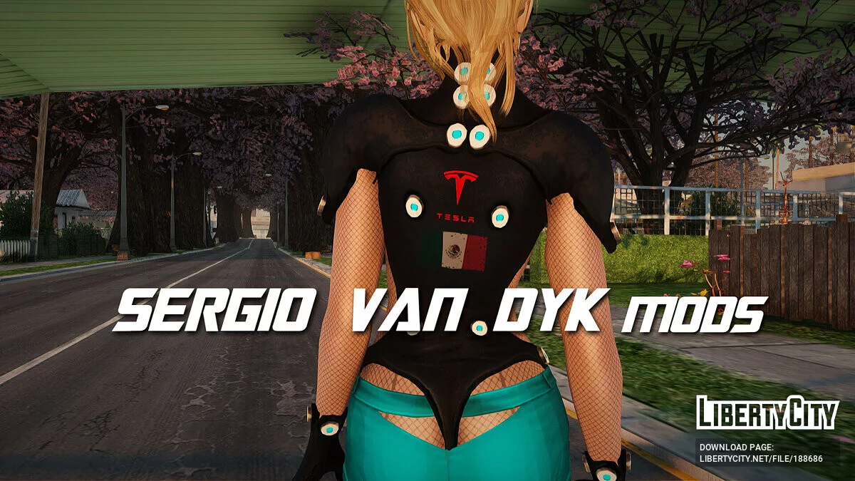 Киборг девушка Tesla / GTA San Andreas