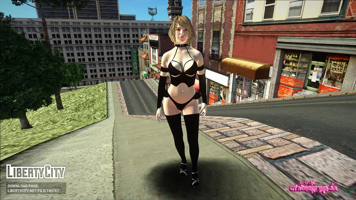 Эшли Грэм из Resident Evil 4 Remake / GTA San Andreas
