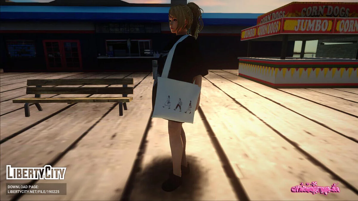 Юкино в большой футболке / GTA San Andreas