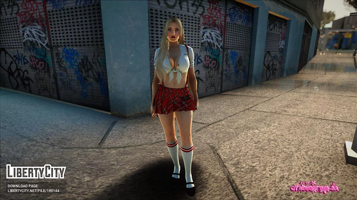 Хелена Дуглас в школьной форме / GTA San Andreas