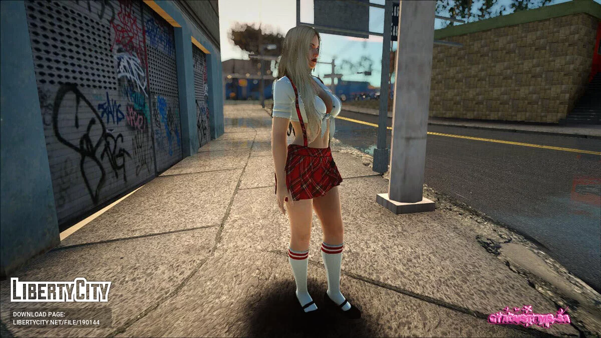 Хелена Дуглас в школьной форме / GTA San Andreas
