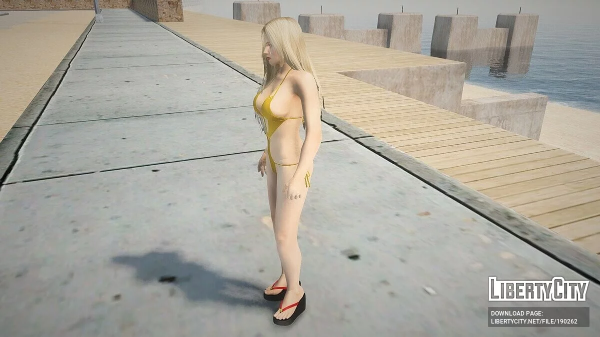 Хелена Дуглас в золотом бикини / GTA San Andreas