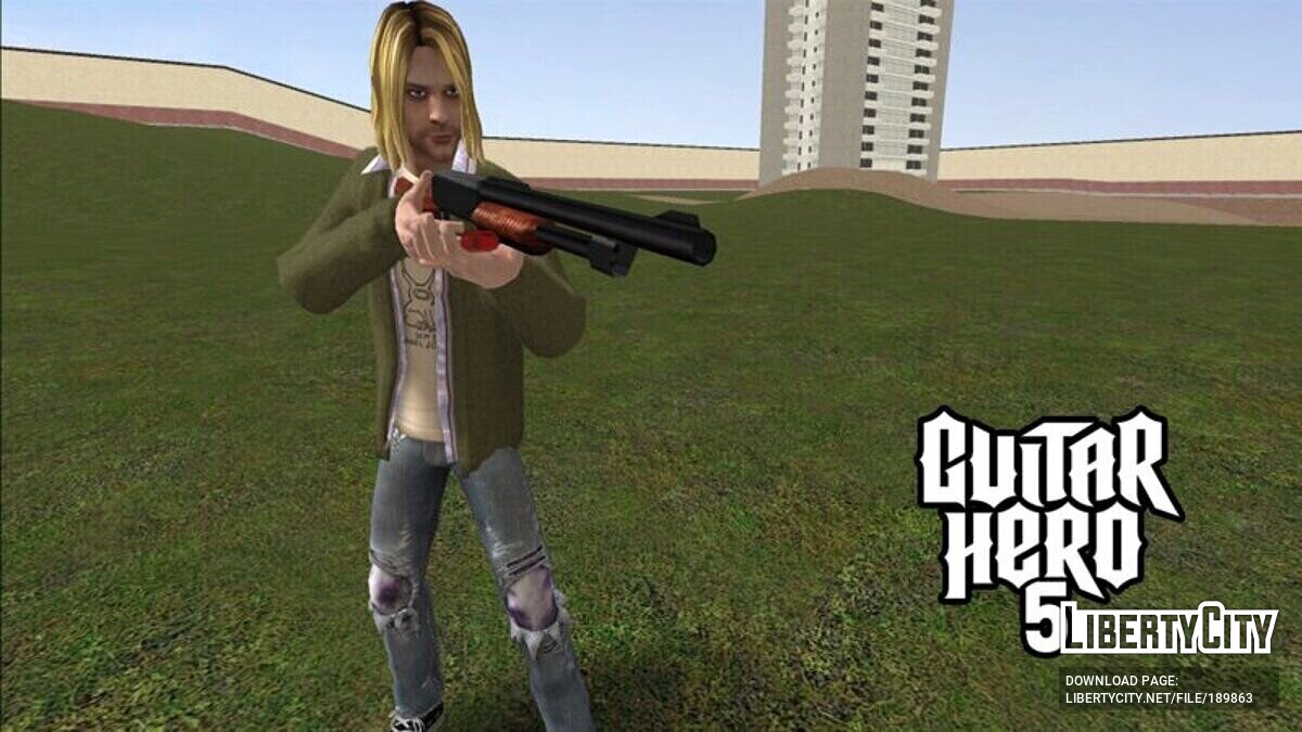 Скачать Курт Кобейн из Guitar Hero 5 для GTA San Andreas