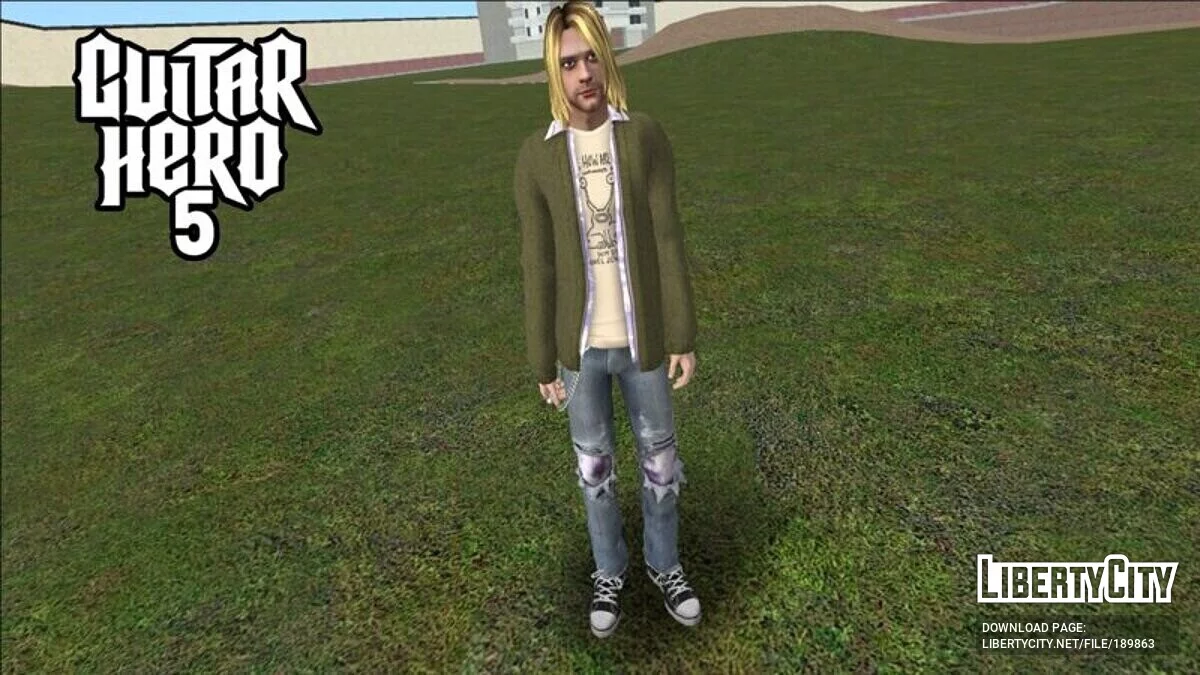 Курт Кобейн из Guitar Hero 5 / GTA San Andreas