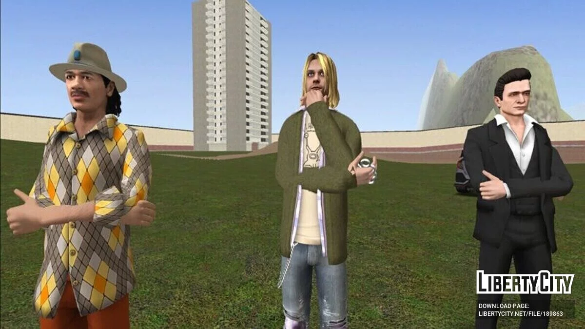 Курт Кобейн из Guitar Hero 5 / GTA San Andreas