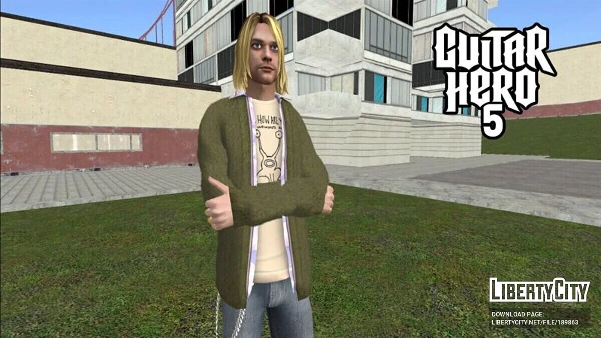 Курт Кобейн из Guitar Hero 5 / GTA San Andreas