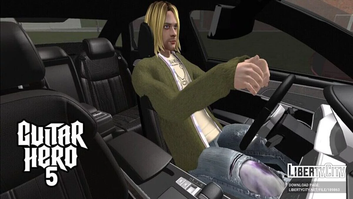 Курт Кобейн из Guitar Hero 5 / GTA San Andreas