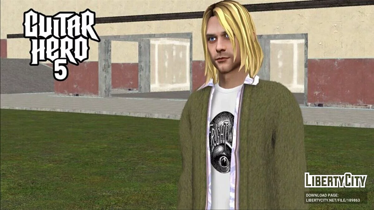 Курт Кобейн из Guitar Hero 5 / GTA San Andreas