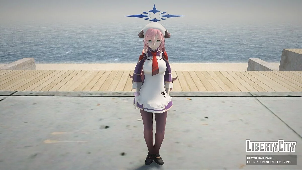 Juri Ushimaki из Blue Archive / GTA San Andreas
