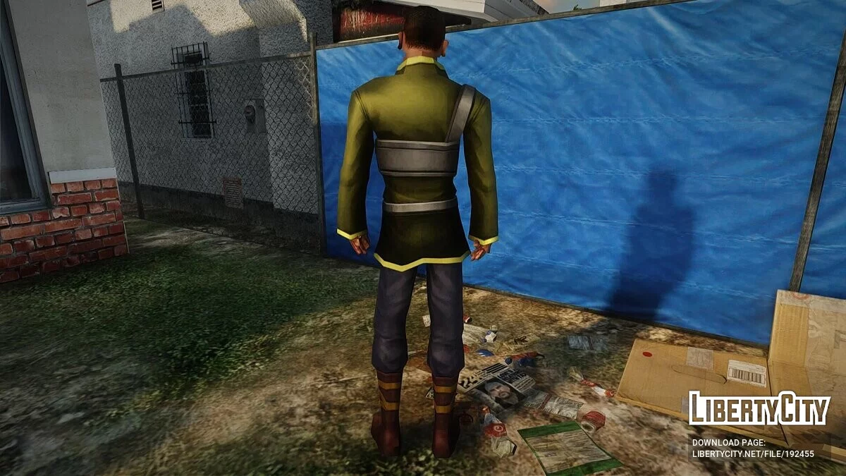 Карл Джонсон в наряде из Sword Art Online Newbie / GTA San Andreas