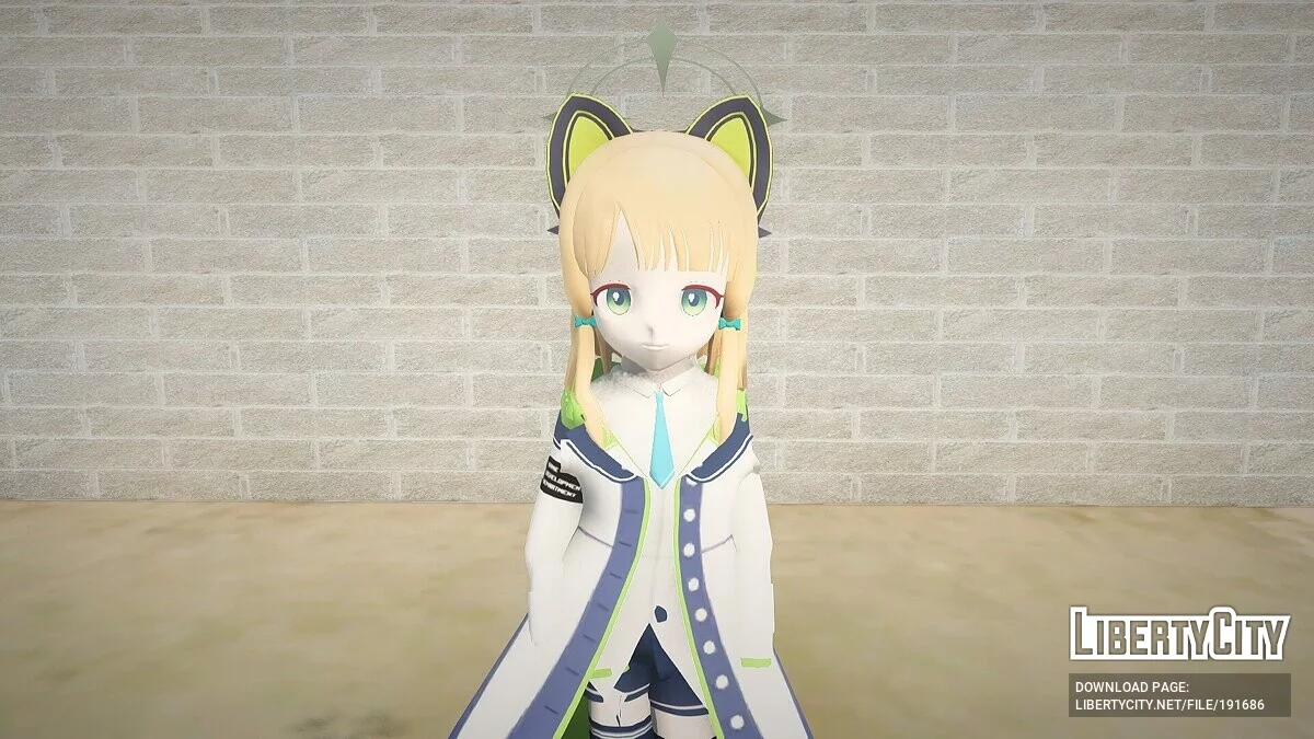 Midori Saiba из Blue Archive / GTA San Andreas