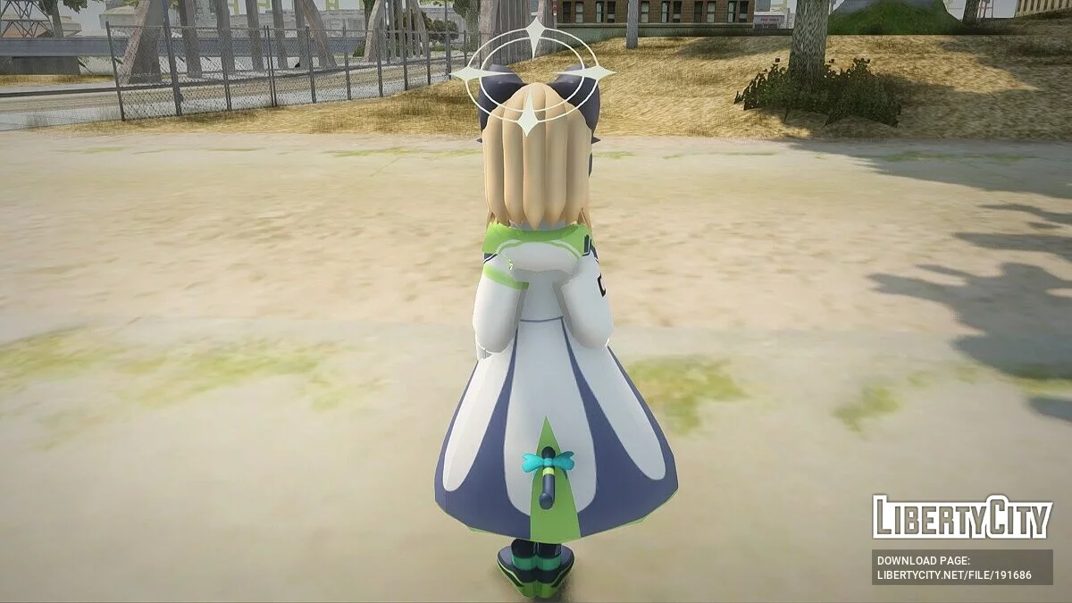 Midori Saiba из Blue Archive / GTA San Andreas