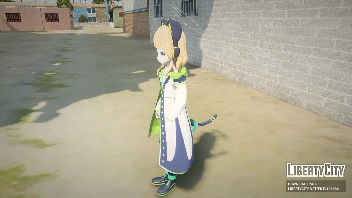 Midori Saiba из Blue Archive / GTA San Andreas
